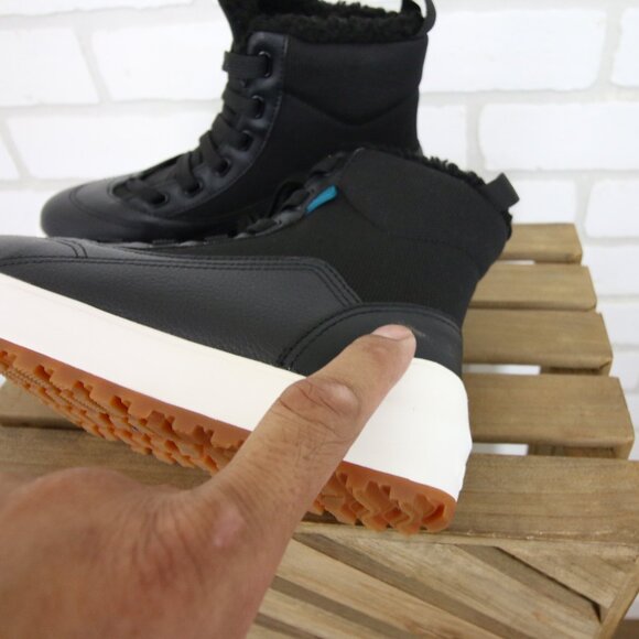 Vessi Alta Womens 6 High Top Fleece Lined Black Waterproof DymaTex Sneaker Boot - Picture 4 of 11